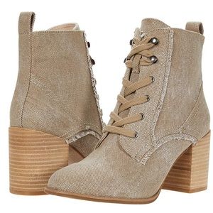 Splendid Leonardo taupe canvas summer bootie